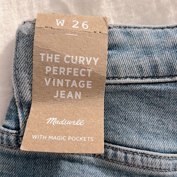 NWT Madewell The Curvy Perfect Vintage Jean in Ellicott Wash - Picture 7 of 12